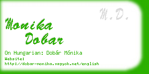 monika dobar business card