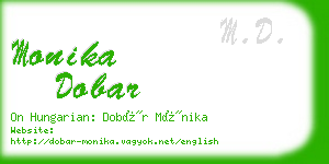 monika dobar business card